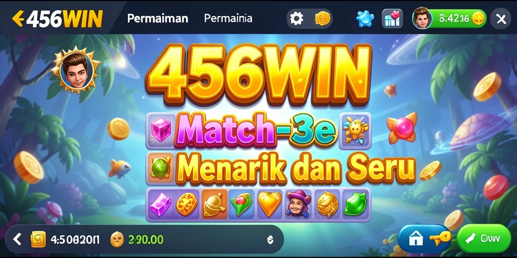 Tampilan gameplay seru dan penuh warna di 456WIN.