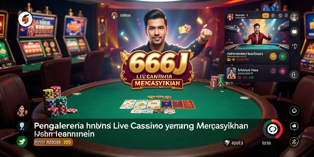 Tampilan gameplay Live Casino yang menarik di 666J.