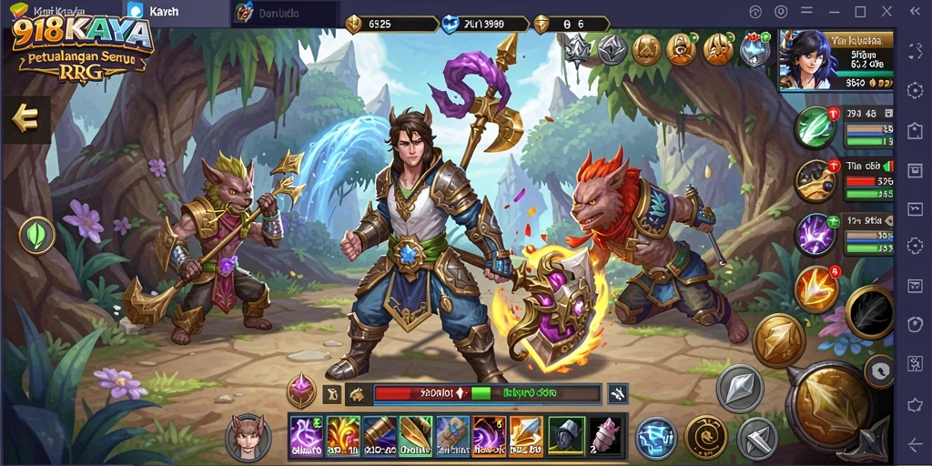 Gameplay seru 918KAYA dengan petualangan RPG yang mendebarkan.