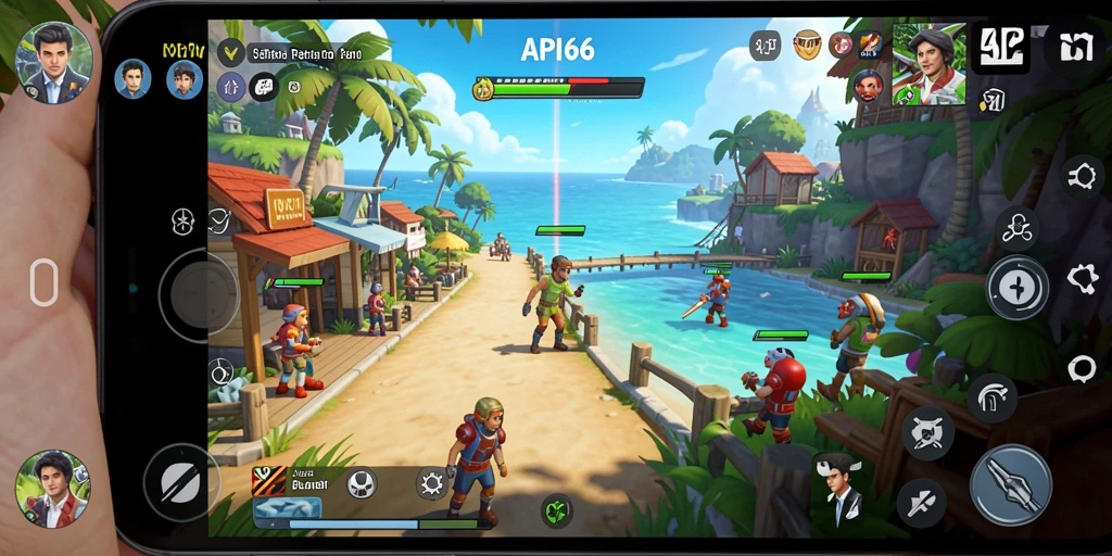 Tampilan gameplay <strong>API66</strong> yang menyenangkan dan berwarna-warni.