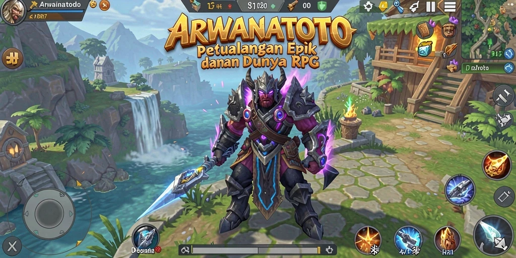 Screenshot dari gameplay ARWANATOTO dengan aksi seru.