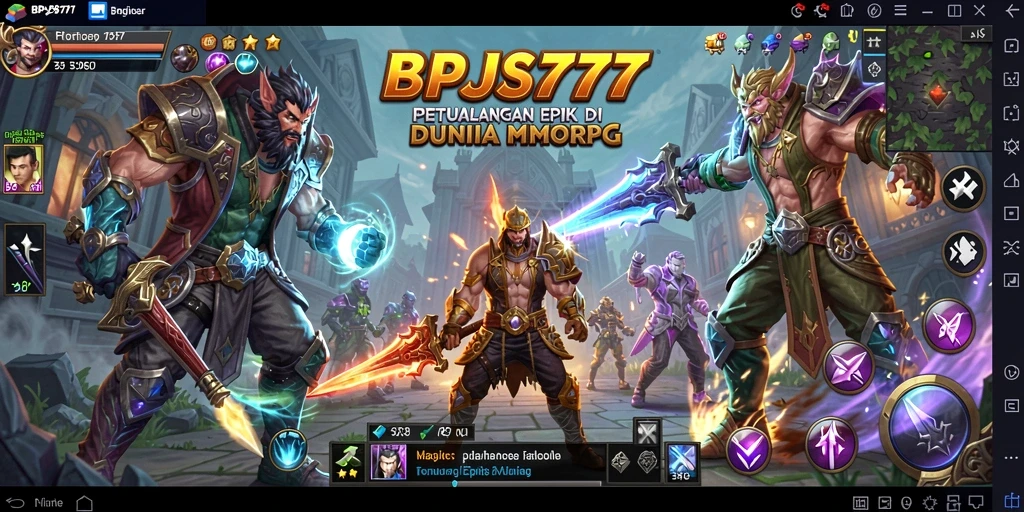 Tampilan gameplay seru dalam dunia MMORPG BPJS777.