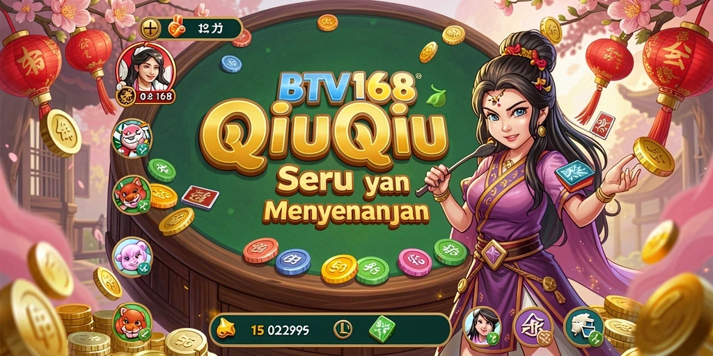 Tampilan gameplay seru BTV168 dengan suasana QiuQiu yang menegangkan.