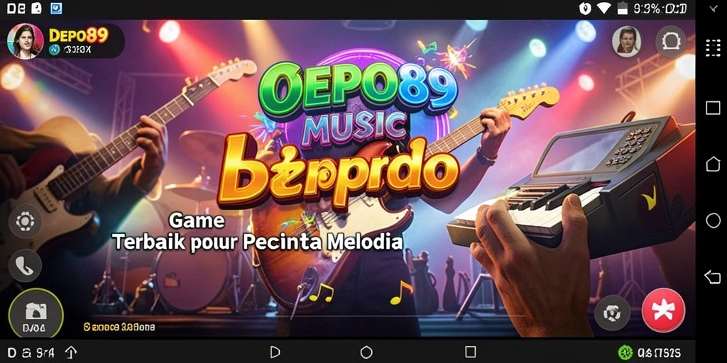 Screenshot gameplay DEPO89 menampilkan aksi seru saat memainkan lagu.