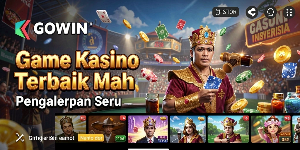 Tampilan screenshot GOWIN menampilkan gameplay seru dan interaktif Kasino.