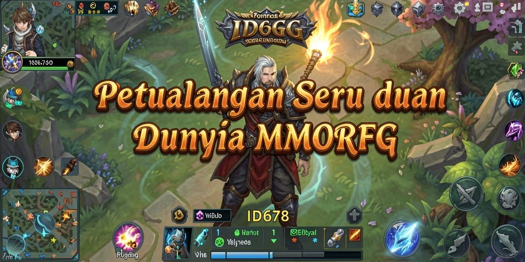 Skrinsut gameplay ID678 yang menampilkan pertempuran menarik dalam MMORPG.