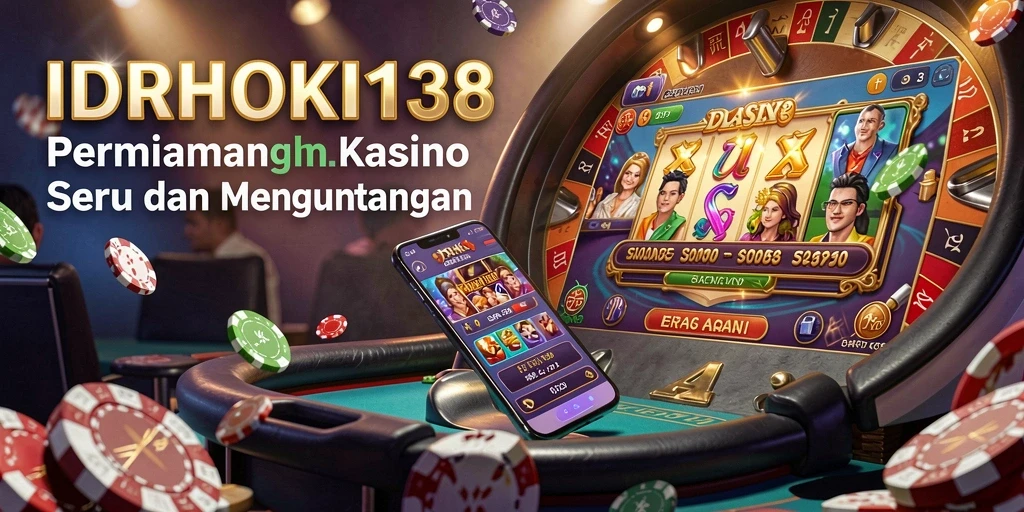Screenshot gameplay IDRHOKI138 menampilkan suasana kasino yang seru.