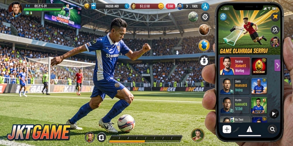 Tampilan gameplay yang dinamis dan kompetitif di JKTGAME.