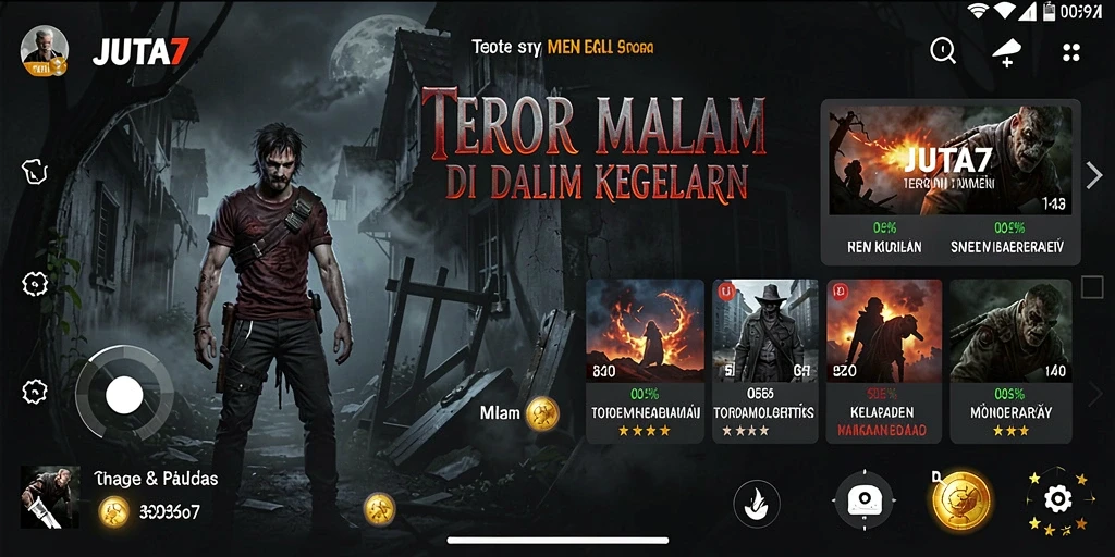 Screenshot utama menampilkan momen menegangkan dari gameplay JUTA7.