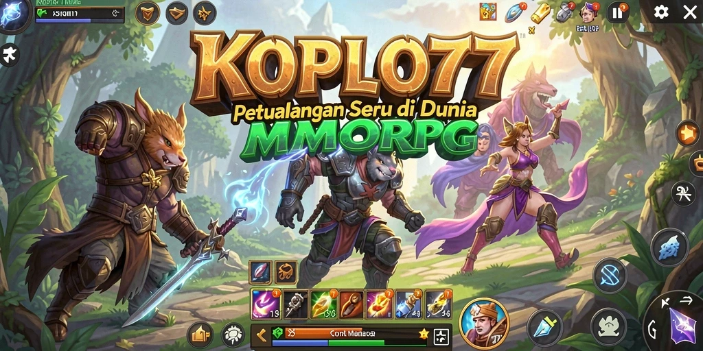 Screenshot dari gameplay seru KOPLO77 di dunia MMORPG.