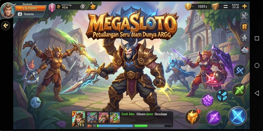 Tampilan gameplay MEGASLOTO yang memukau dan penuh aksi.
