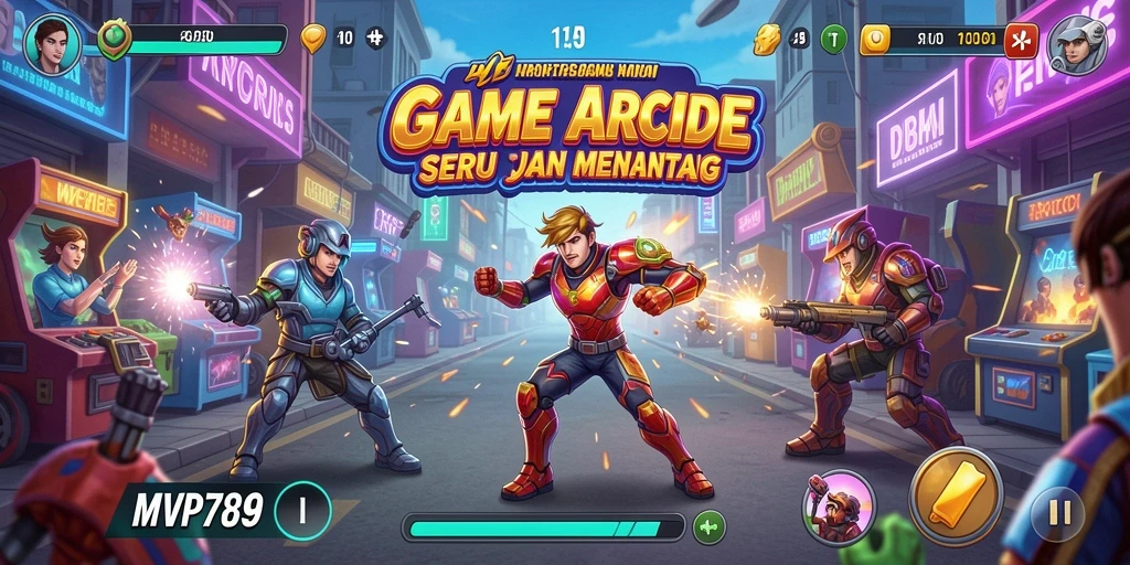 Screenshot dari MVP789 menunjukkan momen seru dalam gameplay Arcade.