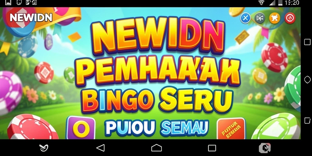 Tampilan menarik dari gameplay seru NEWIDN Bingo.