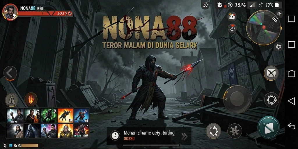 Tangkapan layar NONA88 menampilkan suasana menyeramkan yang menegangkan.