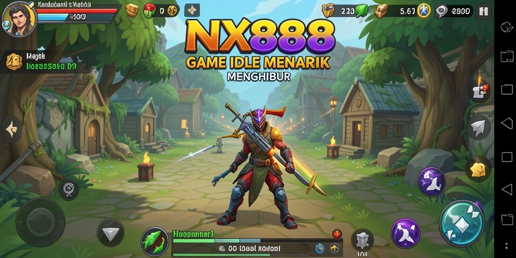 Gameplay NX888 menampilkan aksi memukau dan strategi pengelolaan sumber daya.