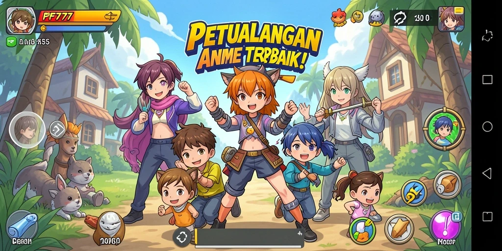 Tampilan gameplay PF777 yang menakjubkan dan penuh warna.