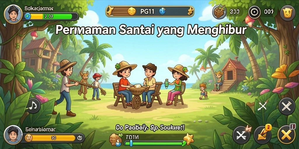 Screenshot gameplay PG11 yang menunjukkan keseruan dan grafik menarik.