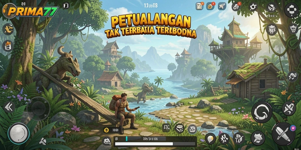 Tampilan gameplay PRIMA77 di dunia terbuka yang menakjubkan.