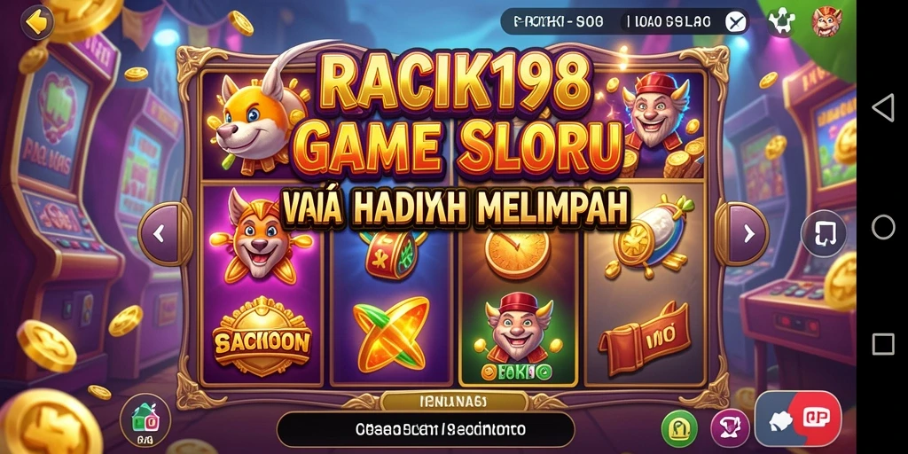 Gameplay seru dengan mesin slot menarik di RACIK198.