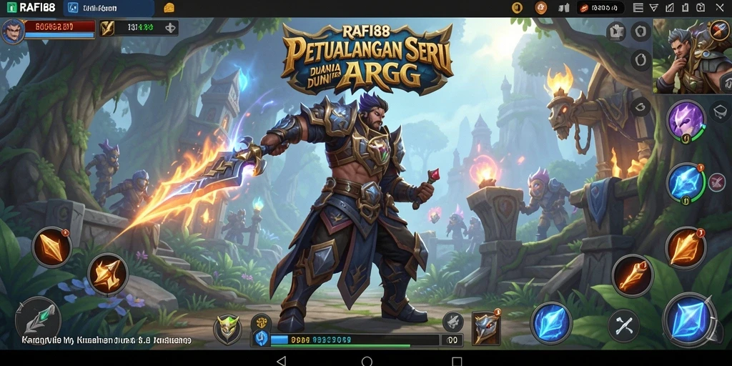 Tampilan aksi seru dalam gameplay ARPG RAFI88.