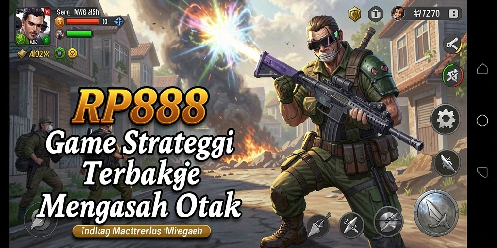 Screenshot gameplay RP888 yang menampilkan taktik dan strategi dalam pertempuran.