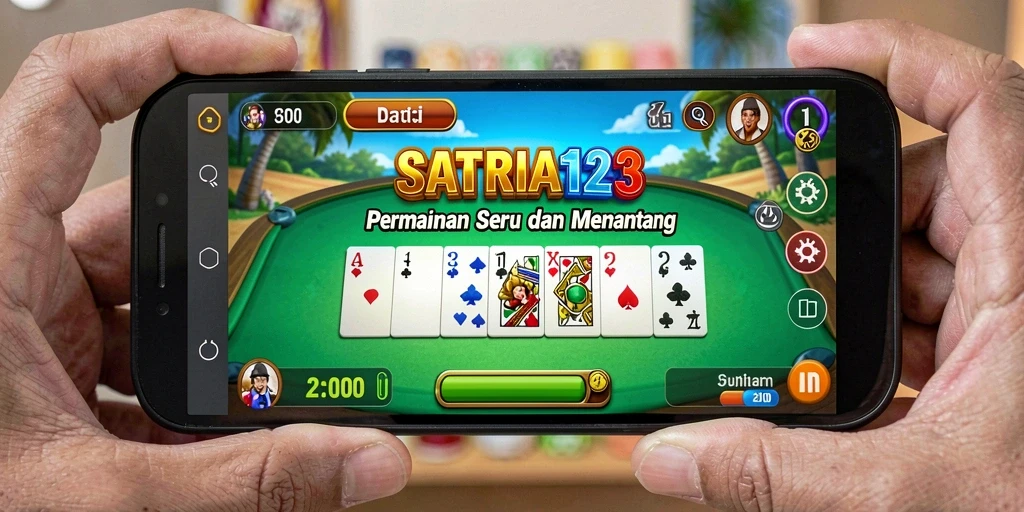 Screenshot gameplay SATRIA123 menunjukkan keseruan bermain Domino.