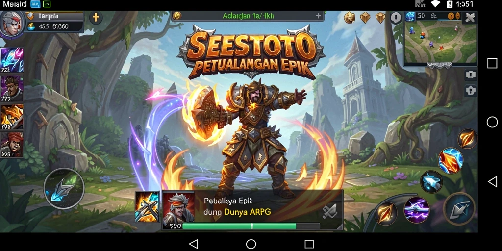 Tangkapan layar menunjukkan pertarungan seru dalam SESETOTO.