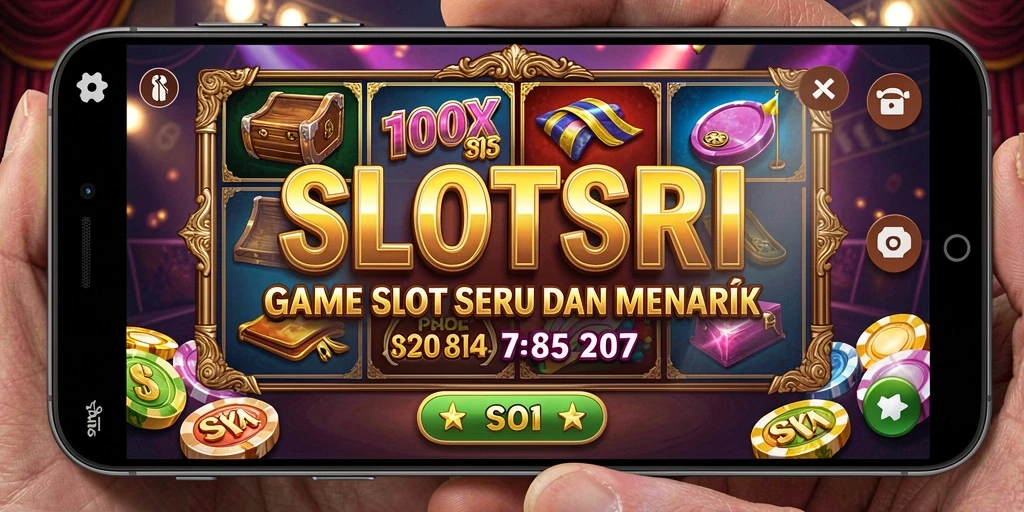 Tampilan gameplay menarik dari SLOTSRI yang penuh warna.