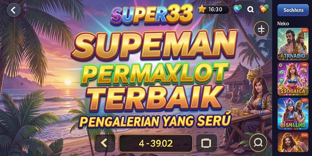 Tampilan utama <strong>SUPER33</strong> yang menampilkan gameplay Slot yang seru.